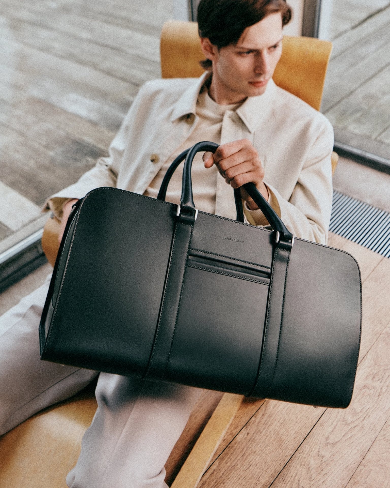 Palissy Weekend Leather weekend bag