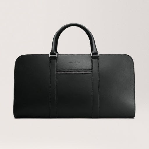Palissy Weekend Black Leather weekend bag