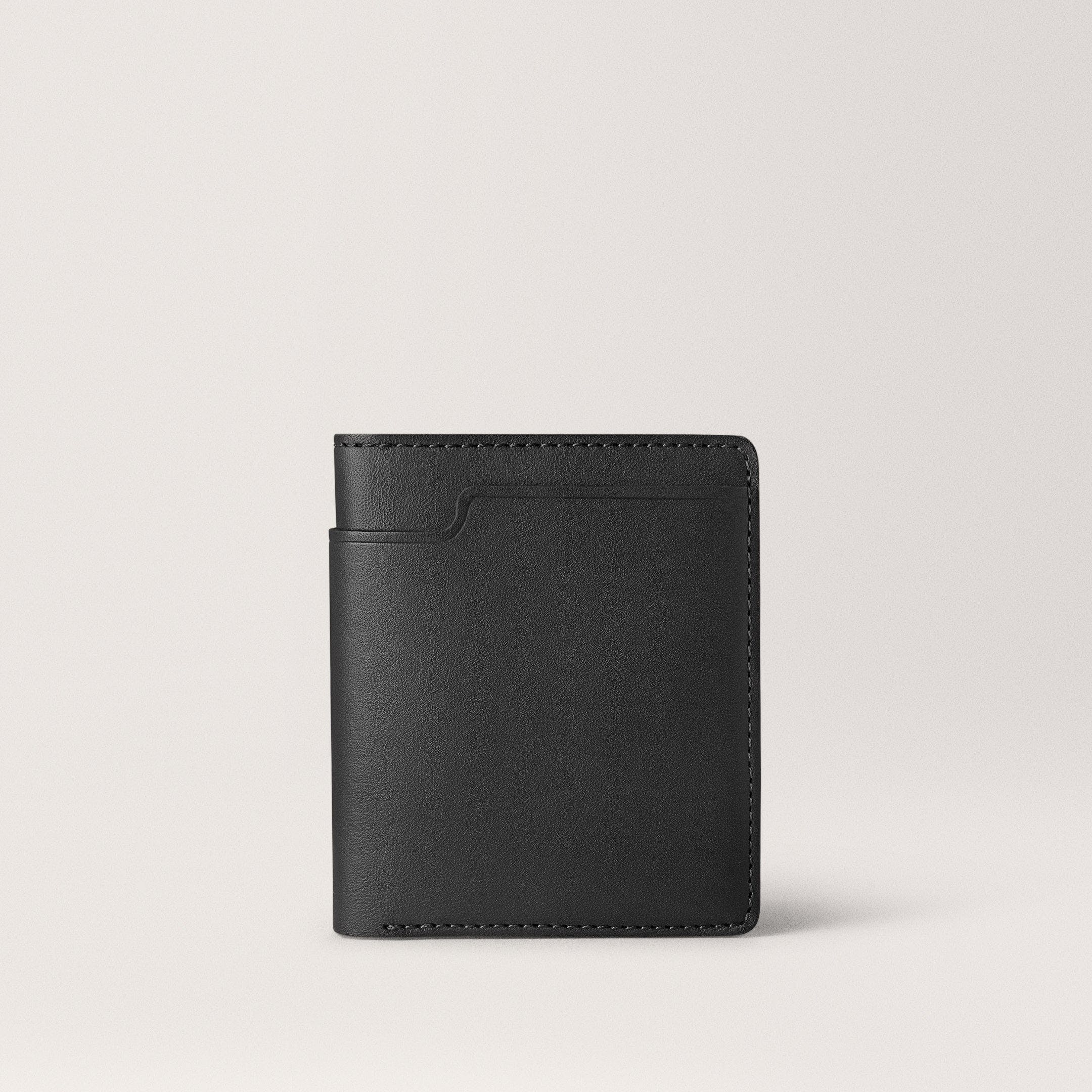 Walden Wallet Black Vertical bi-fold wallet