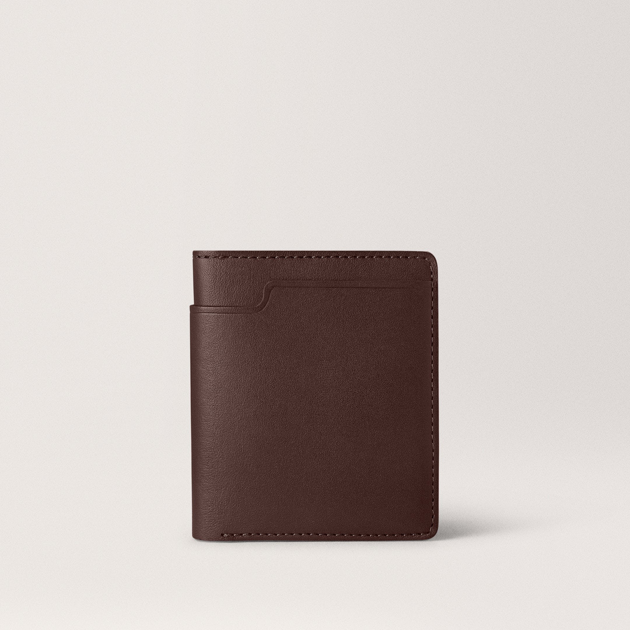 Walden Wallet Chocolate Vertical bi-fold wallet