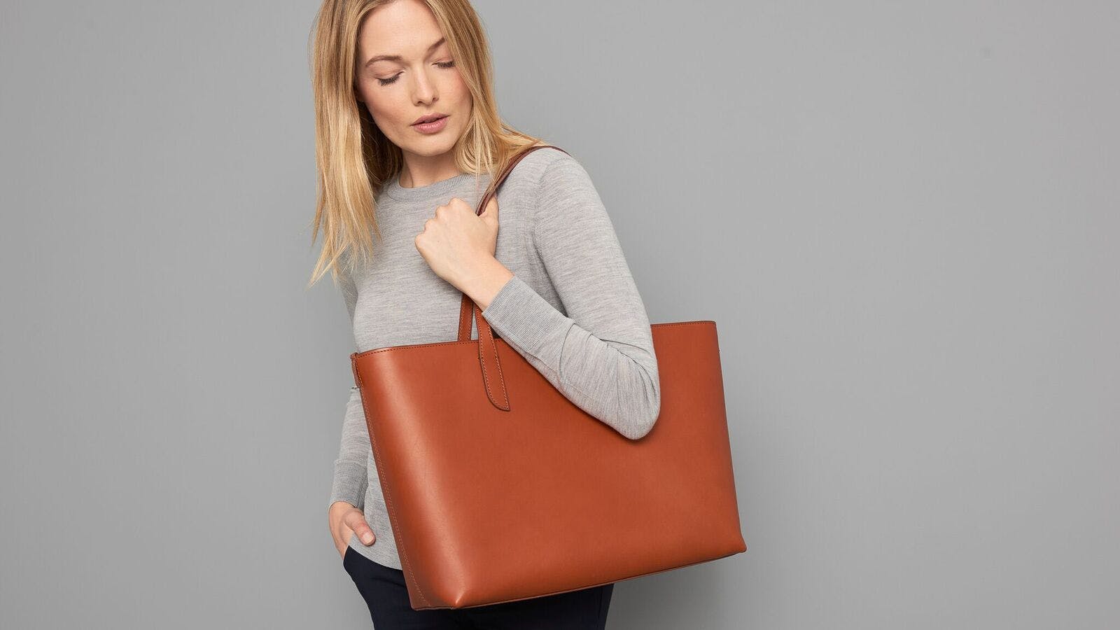 leather business bags for ladies