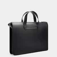 Vallance - Return Black Slim leather briefcase - Excellent Condition 