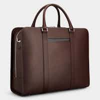 Palissy 25-hour - Return Chocolate / Grey Large leather briefcase - Excellent Condition
