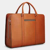 Palissy 25-hour - Return Cognac / Grey Large leather briefcase - Excellent Condition
