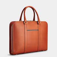 Palissy Briefcase - Return Cognac / Grey Slim leather briefcase - Excellent Condition