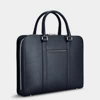 Palissy Briefcase - Return Navy / Grey Slim leather briefcase - Excellent Condition