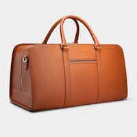 Palissy Weekend - Return Cognac / Grey Leather weekend bag - Fair Condition